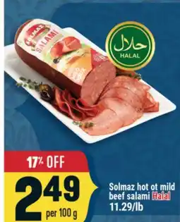 Marché Adonis Solmaz hot ot mild beef salami offer