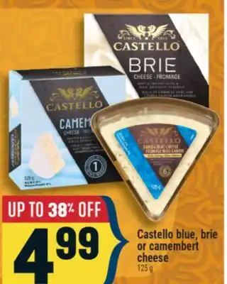 Marché Adonis Castello blue, brie or camembert cheese offer