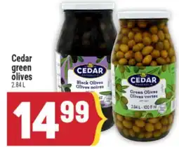Marché Adonis Cedar green olives offer