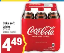 Marché Adonis Coke soft drinks offer