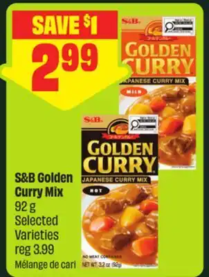 FreshCo S&B Golden Curry Mix 92 g Selected Varieties offer