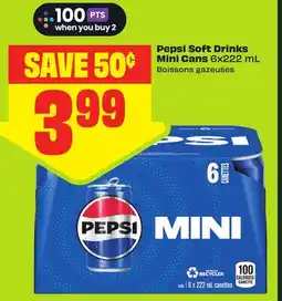FreshCo Pepsi Soft Drinks Mini Cans offer