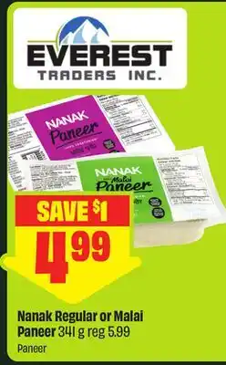 FreshCo Nanak Regular or Malai Paneer offer