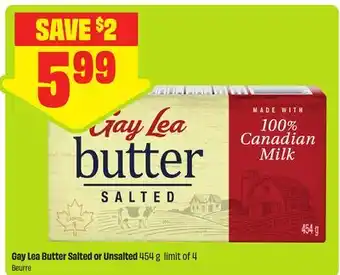 FreshCo Gay Lea Butter Salted or Unsalted offer