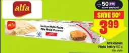 FreshCo Alfa Medium Phyllo Pastry 450 g - Scene+ offer offer