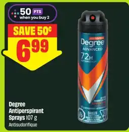 FreshCo Degree Antiperspirant Sprays 107 g - Scene+ offer offer