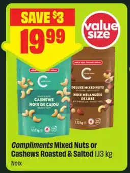 FreshCo Compliments Mixed Nuts or Cashews Roasted & Salted offer