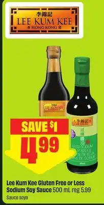 FreshCo Lee Kum Kee Gluten Free or Less Sodium Soy Sauce offer
