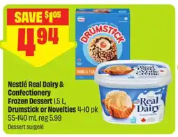FreshCo Nestlé Real Dairy & Confectionery Frozen Dessert 1.5 L, Drumstick or Novelties 4-10 pk 55-140 mL offer