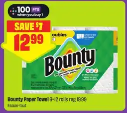 FreshCo Bounty Paper Towel 6=12 rolls - Scene+ offer offer