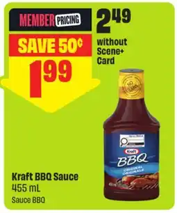 FreshCo Kraft BBQ Sauce 455 mL - Scene+ offer offer