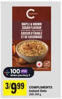 Foodland COMPLIMENTS Instant Oats offer