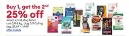 Petsmart select cat & dog food cat 0.8-2 kg, dog 0.9-3.6 kg offer
