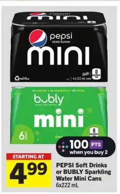 Foodland Soft Drinks or Sparkling Water Mini Cans offer