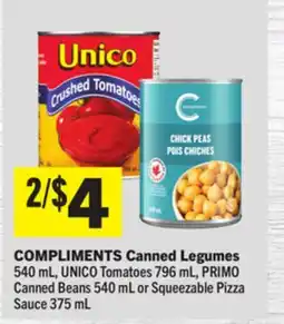 Foodland COMPLIMENTS Canned Legumes offer