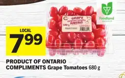 Foodland COMPLIMENTS Grape Tomatoes offer