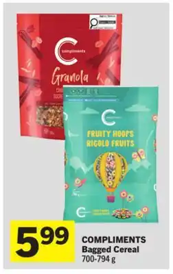 Foodland COMPLIMENTS Bagged Cereal offer