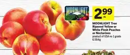 Foodland MOONLIGHT Tree Ripened Yellow or White Flesh Peaches or Nectarines offer