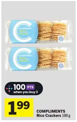 Foodland COMPLIMENTS Rice Crackers offer