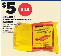 Loblaws NO NAME NATURALLY IMPERFECT CARROTS, 5 LB BAG offer