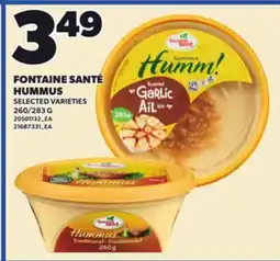 Loblaws FONTAINE SANTÉ HUMMUS, 260/283 G offer