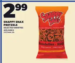 Loblaws SNAPPY SNAX PRETZELS, 425/426 G offer