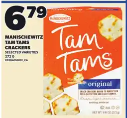 Loblaws MANISCHEWITZ TAM TAM CRACKERS offer