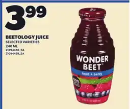 Loblaws BEETOLOGY JUICE offer