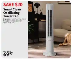 Home Hardware SmartClean Oscillating Tower Fan offer