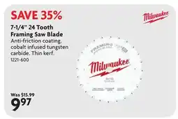 Home Hardware 7-1/4 24 Tooth Framing Saw Blade offer