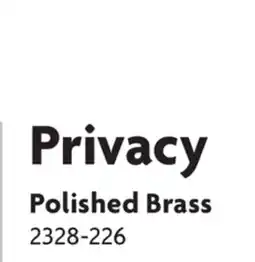 Home Hardware Privacy Polished Brass offer