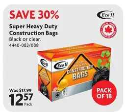 Home Hardware Super Heavy Duty Construction Bags offer