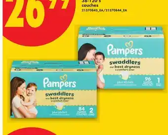 No Frills PAMPERS SUPER BIG PACK DIAPERS, 38-120's offer