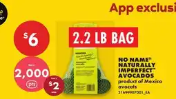 No Frills NO NAME NATURALLY IMPERFECT AVOCADOS, 2.2 LB BAG offer