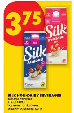 No Frills SILK NON-DAIRY BEVERAGES, 1.75/1 offer