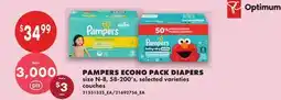 No Frills PAMPERS ECONO PACK DIAPERS, SIZE N-8, 58-200'S offer