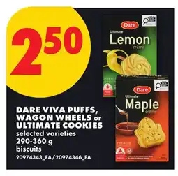 No Frills DARE VIVA PUFFS, WAGON WHEELS or ULTIMATE COOKIES offer