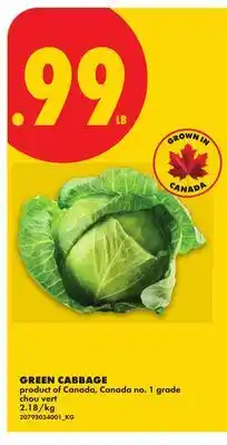 No Frills GREEN CABBAGE offer