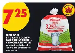 No Frills NEILSON TRUTASTE 3.25% MICROFILTERED OR CHOCOLATE MILK offer