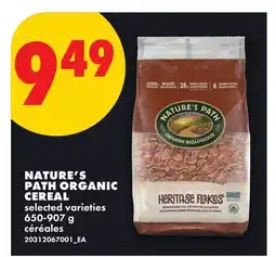 No Frills NATURE'S PATH ORGANIC CEREAL offer