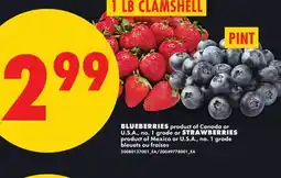 No Frills BLUEBERRIES OR STRAWBERRIES offer