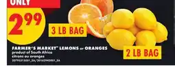 No Frills FARMER'S MARKET LEMONS or ORANGES, 3 LB BAG offer