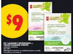 No Frills PC LAUNDRY DETERGENT OR TOILET CLEANER STRIPS, 32/59'S offer