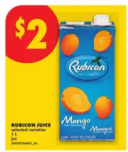 No Frills RUBICON JUICE offer
