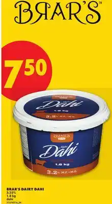 No Frills BRAR'S DAIRY DAHI offer