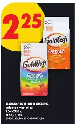 No Frills GOLDFISH CRACKERS offer
