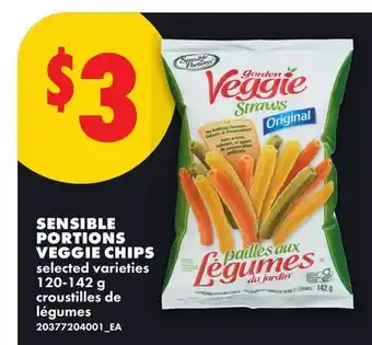 No Frills SENSIBLE PORTIONS VEGGIE CHIPS offer