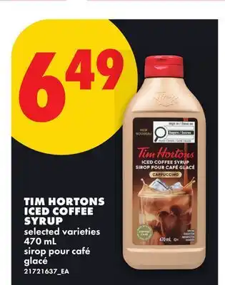 No Frills TIM HORTONS ICED COFFEE SYRUP offer