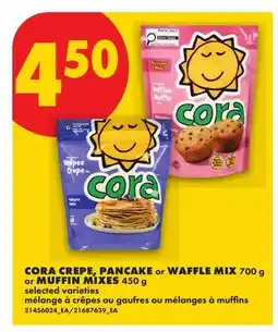No Frills CORAL CREPE, PANCAKE OR WAFFLE MIX 700 G OR MUFFIN MIXES 450 G offer