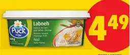 No Frills PUCK LABNEH offer